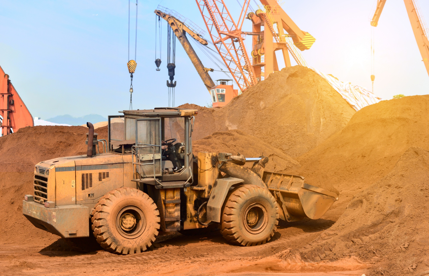 Operação de mineração industrial